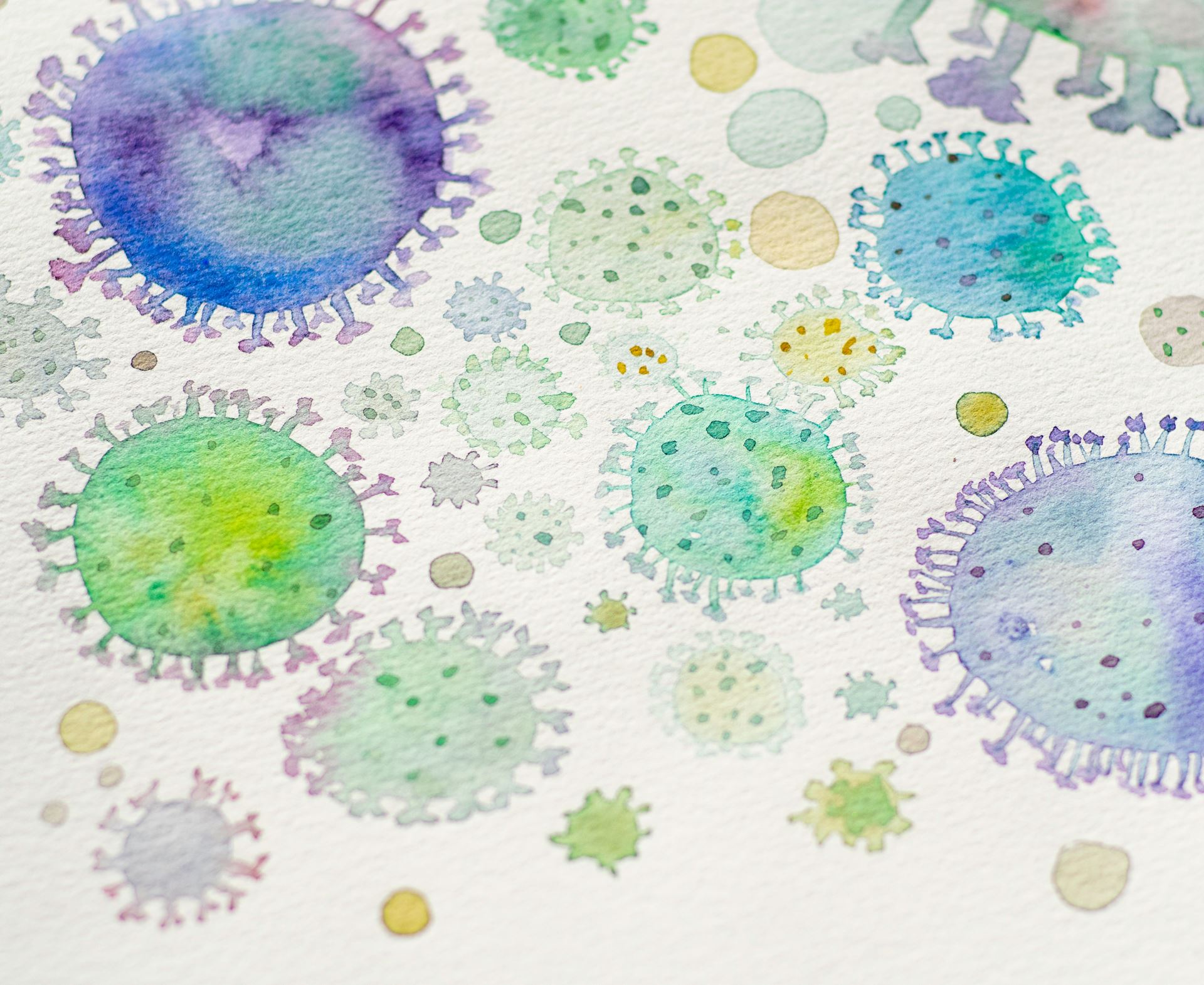 cartoon image of viruses